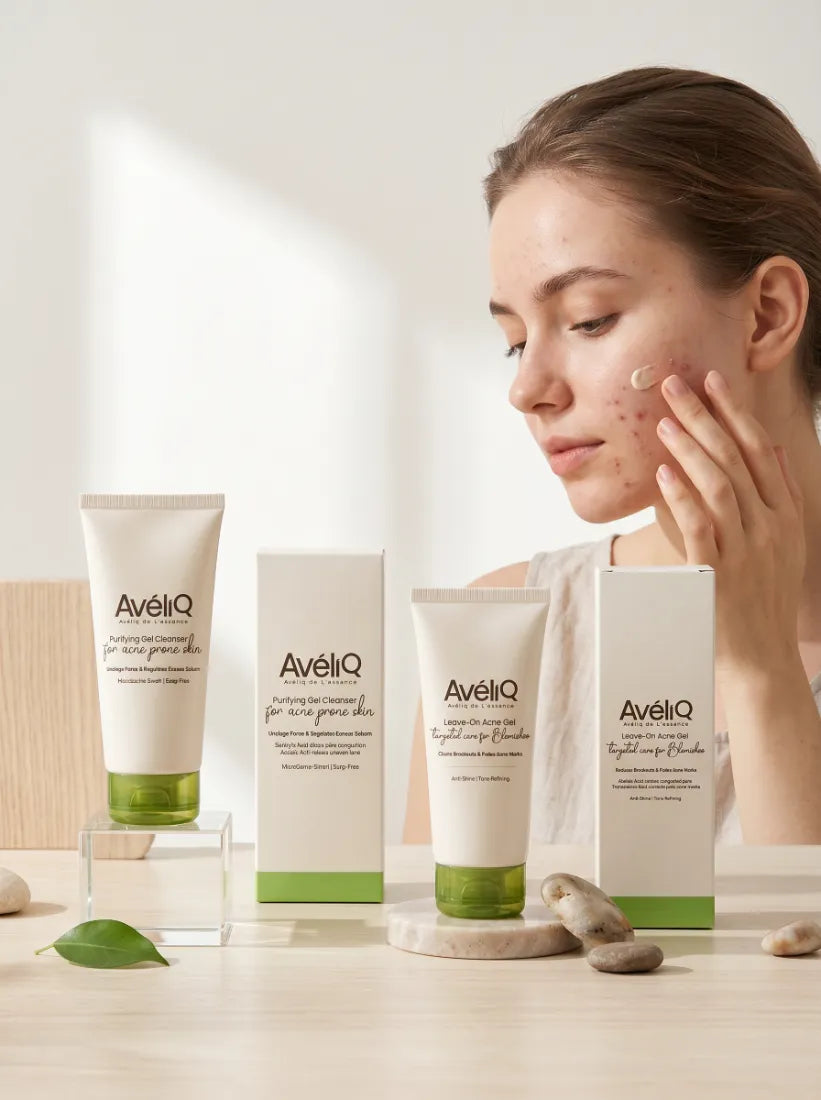 Real skin with the AvéliQ Acne System